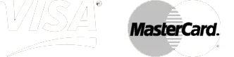 Visa and MasterCard logos side by side.